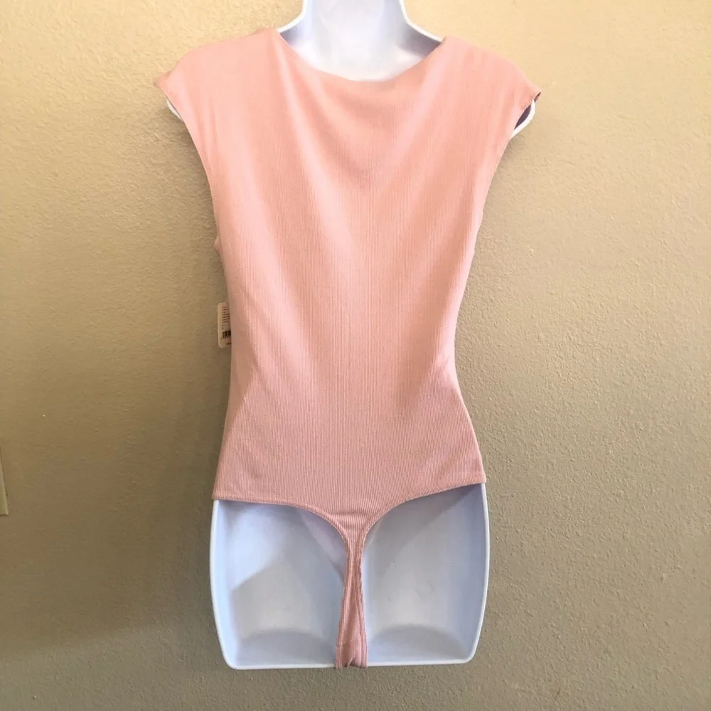 Free People Intimately FP Another Love Bodysuit in Silver Pink Size L - Picture 7 of 15